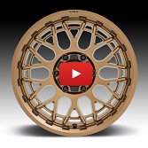 KMC Technic KM722 Matte Bronze Custom Wheels Rims 4